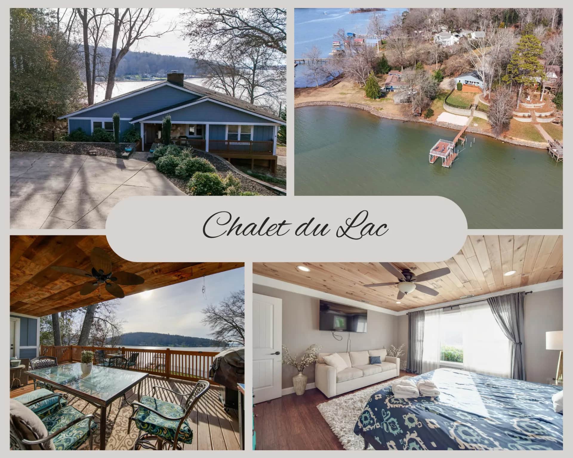 Chalet du Lac — luxury vacation rental in Charlotte, NC